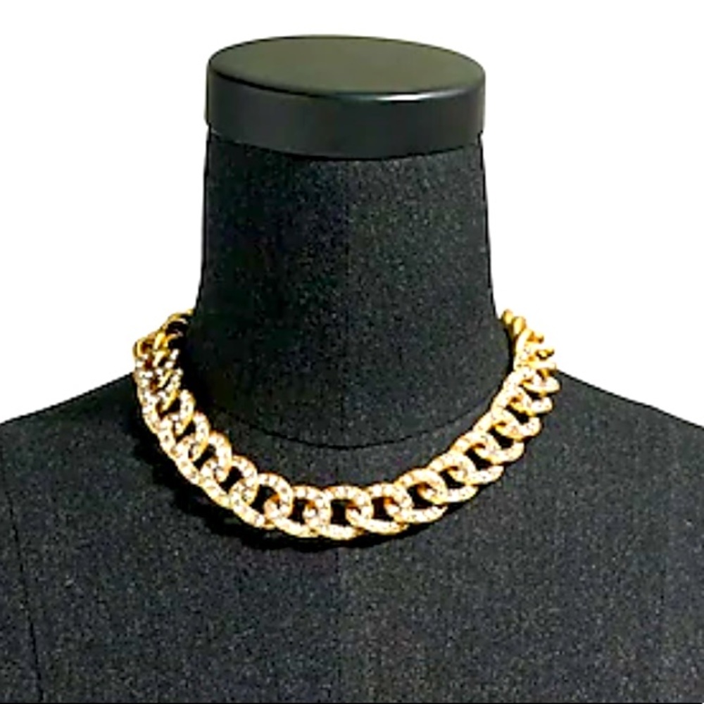 J Crew Pava Link Chain Statement Necklace